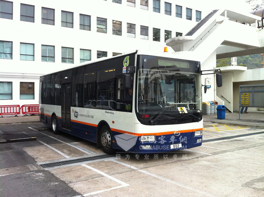 混合动力公交车FDG6101HEVG在香港使用