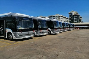 福州100辆低地板纯电动公交车即将上线运营